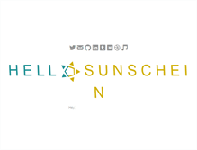 Tablet Screenshot of hellosunschein.com